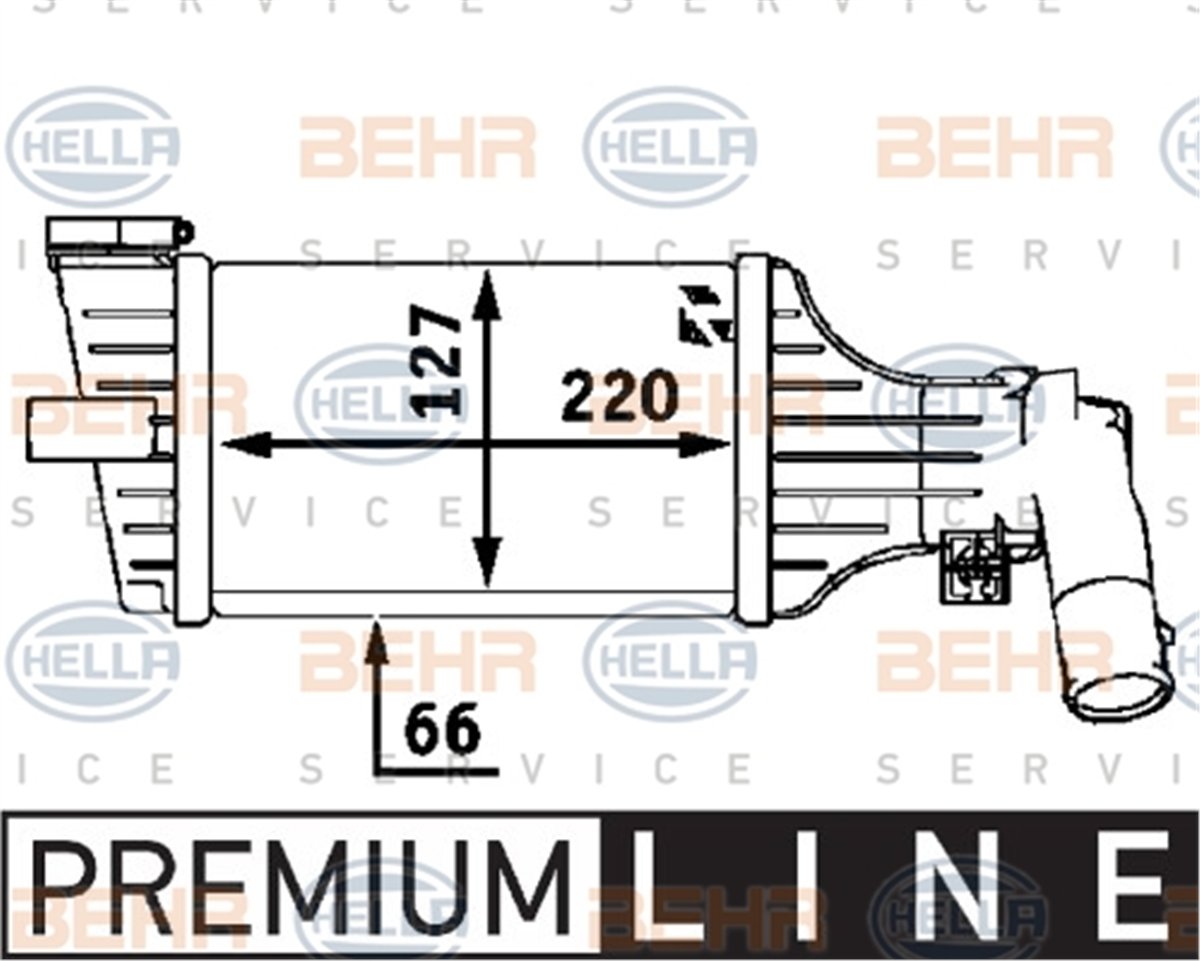 BEHR 000P - Turbo Radyatörü - Opel Astra G Zafira A