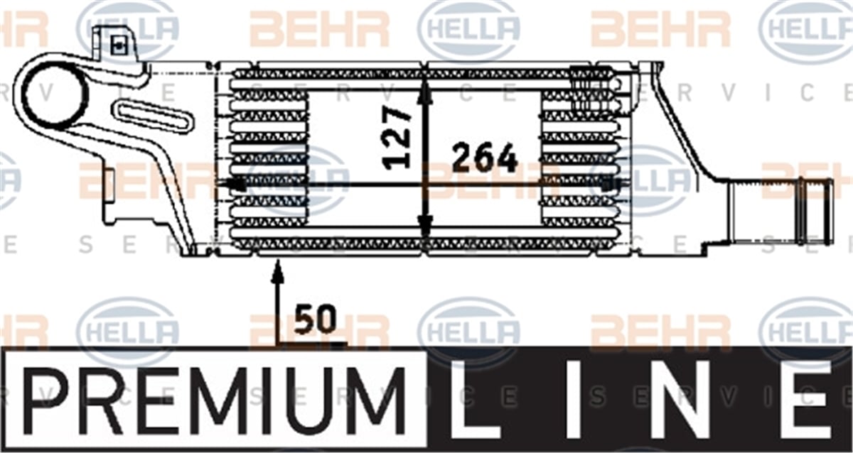 BEHR 000P - Turbo Radyatörü - Opel Corsa C Combo C