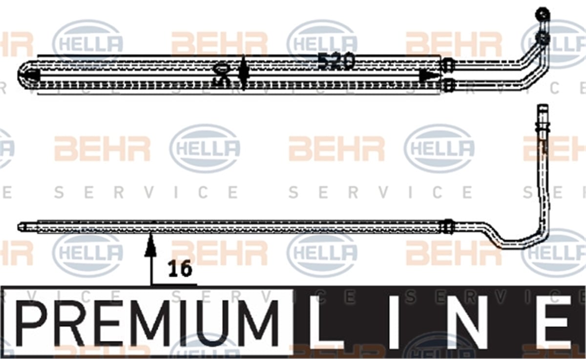 BEHR 000P - Yag Radyatörü - Bmw E60-61-63-64