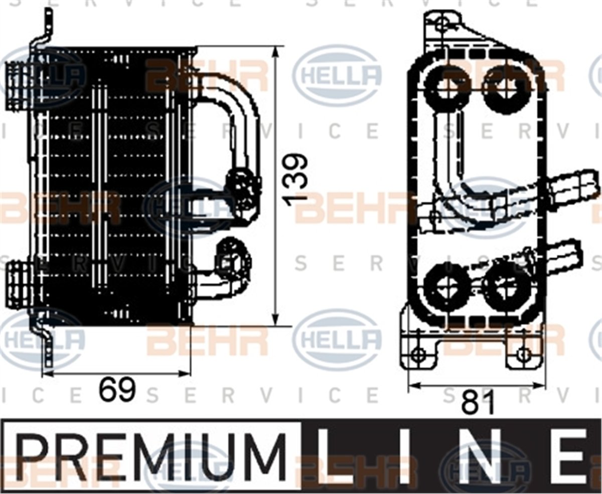 BEHR 000P - yag Sogutucusu - Bmw E60-e61-e63-e64-e65-e66