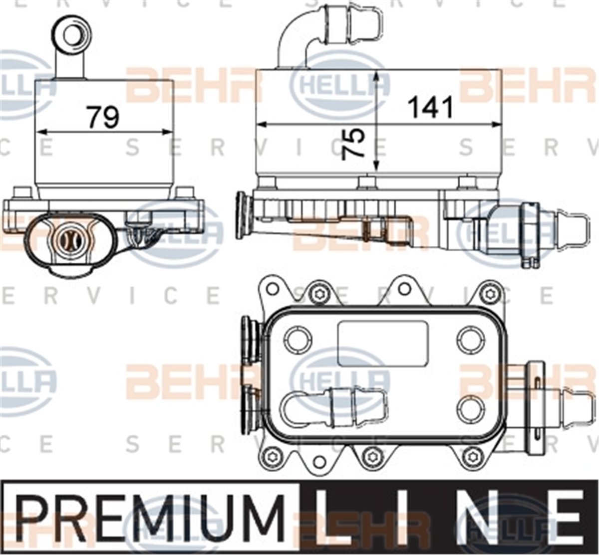 BEHR 000P - Yag Sogutucusu - Bmw Range Rover