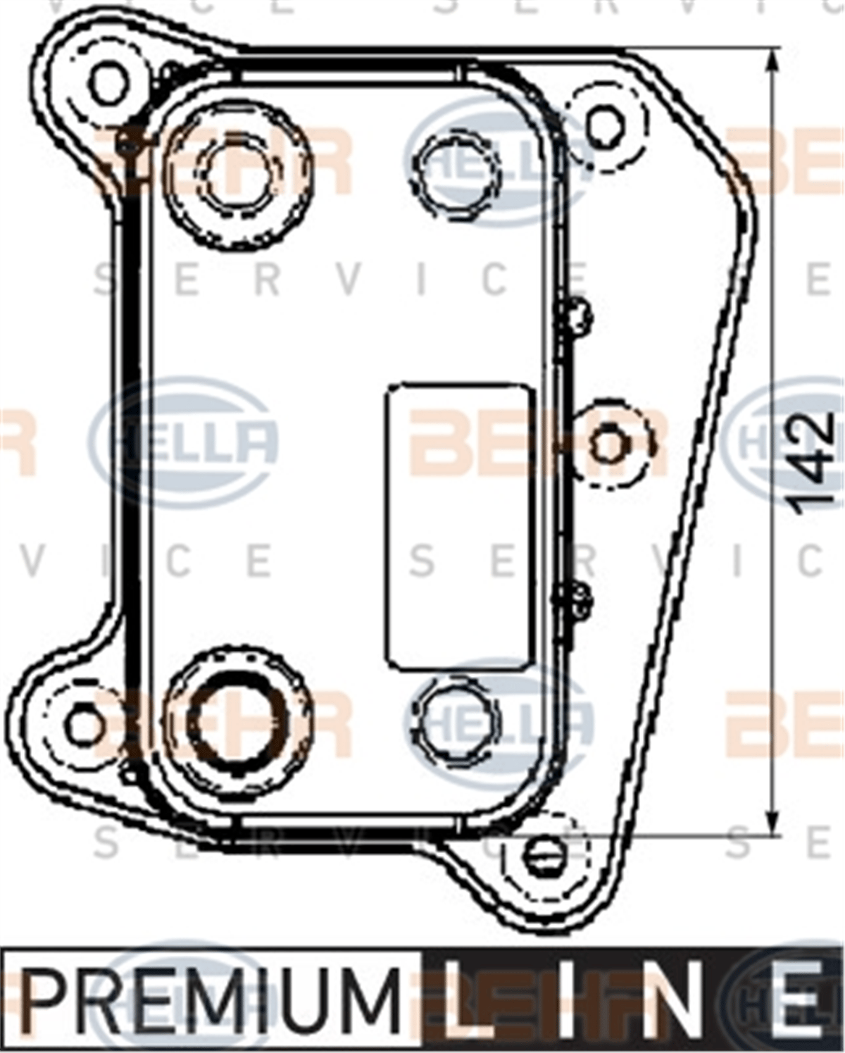 BEHR 000P - Yag Sogutucusu - Mercedes W202-210