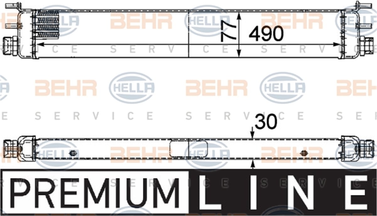 BEHR 000P - Yag Sogutucusu - Mercedes W215-220-221-230