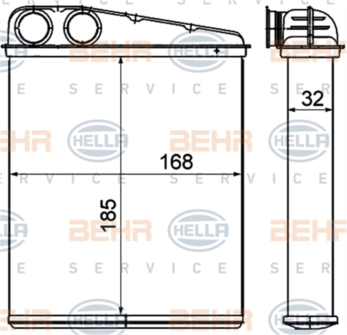 BEHR 000S - Kalorifer Radyatörü - Mercedes 169-245
