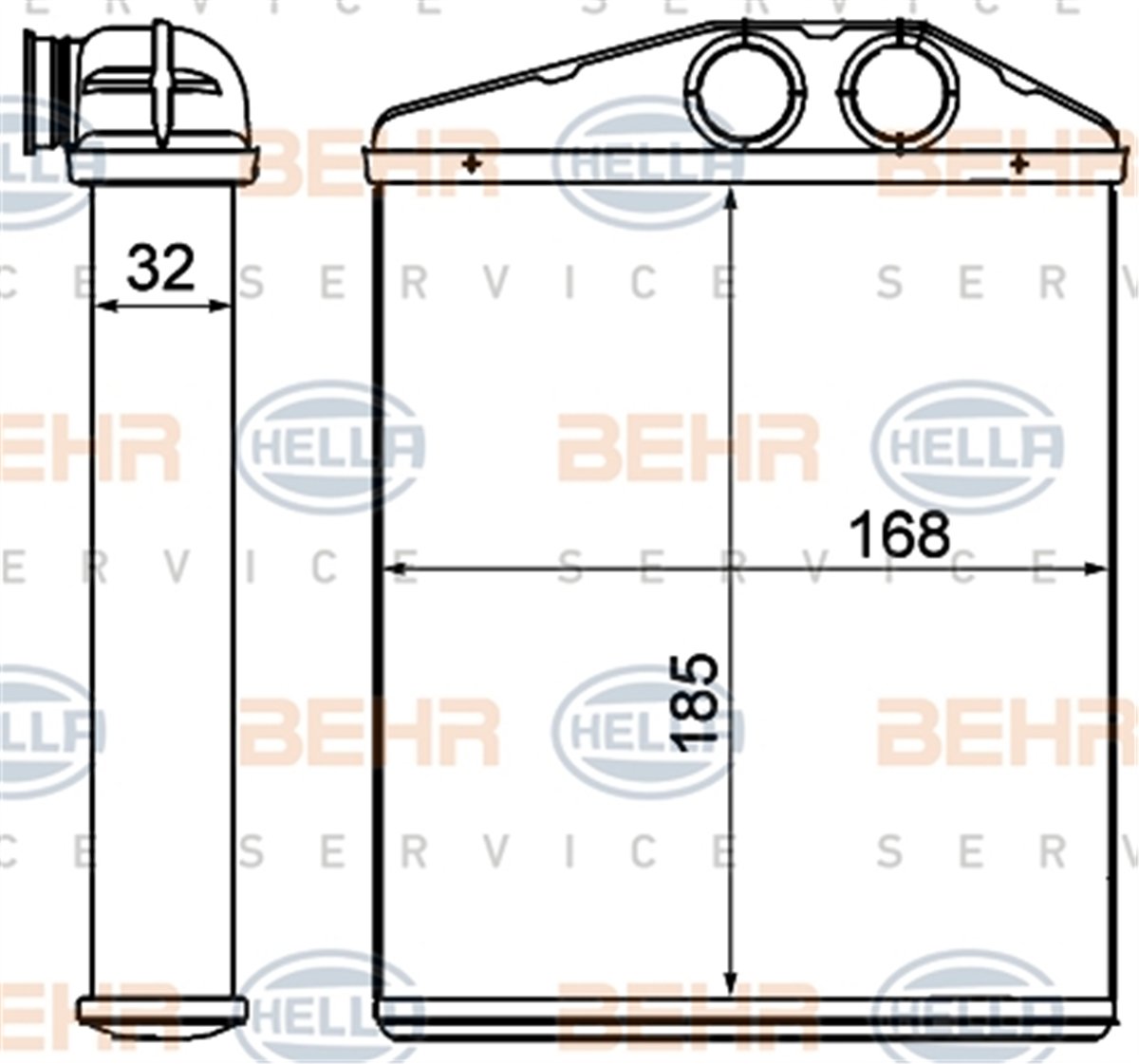 BEHR 000S - Kalorifer Radyatörü - Opel Vectra C Signum