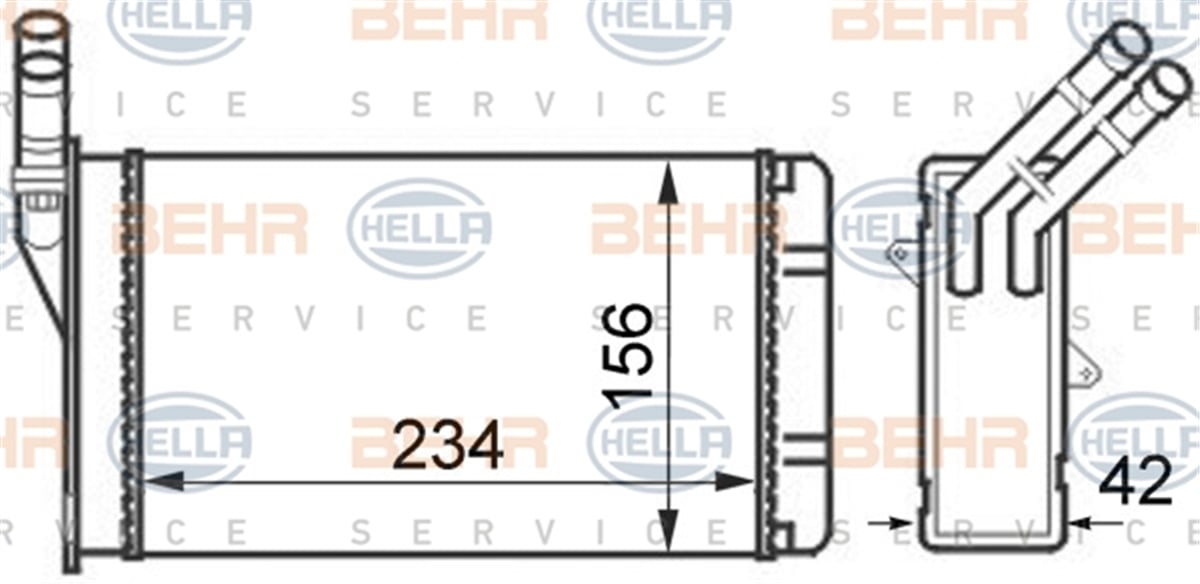 BEHR 000S - Kalorifer Radyatörü - Psa Partner/berlingo/306