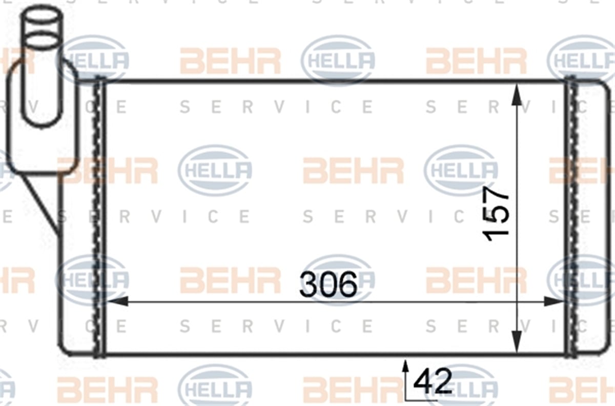 BEHR 000S - Kalorifer Radyatörü - Vw T4