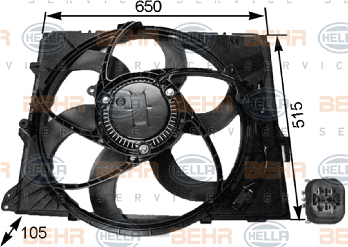BEHR 000S - Klima Fan Motoru - Bmw E81-82-87-88-90-91-92-93-x1
