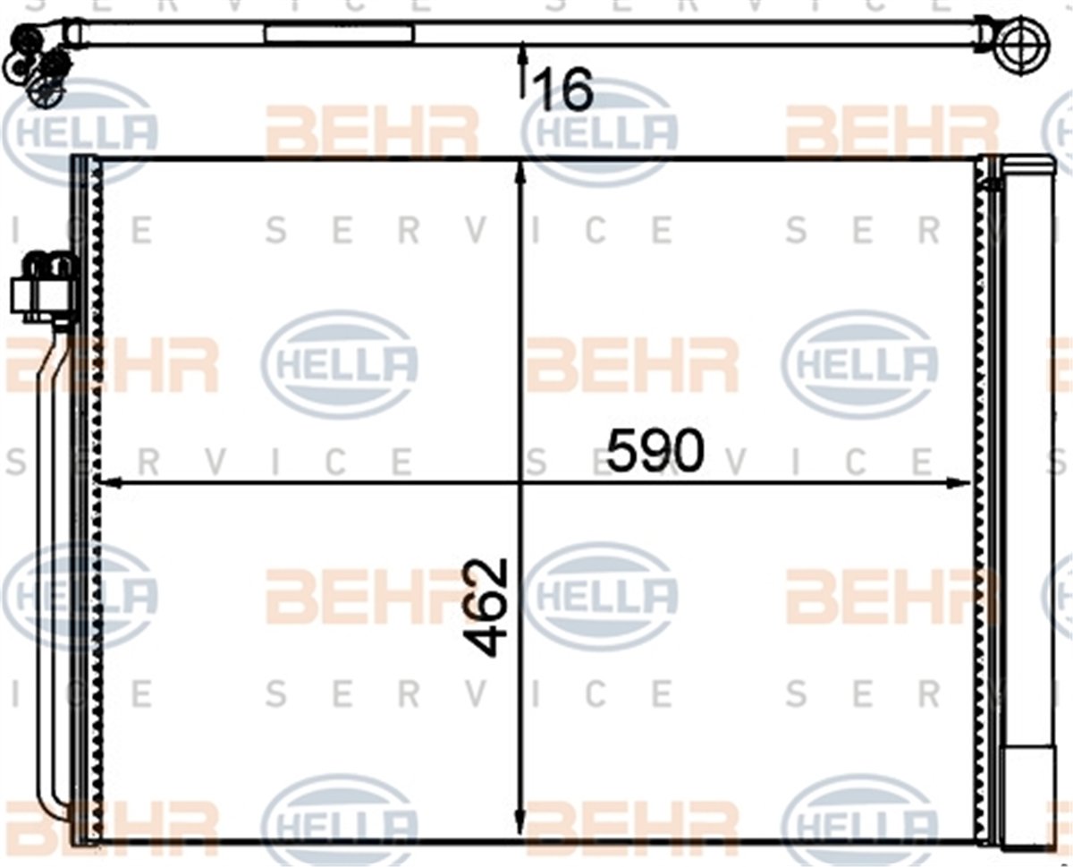 BEHR 000S - Klima Radyatörü - Bmw X5 E70-x5 E70 Lci-x5 F15-x6 E71-x6 F16