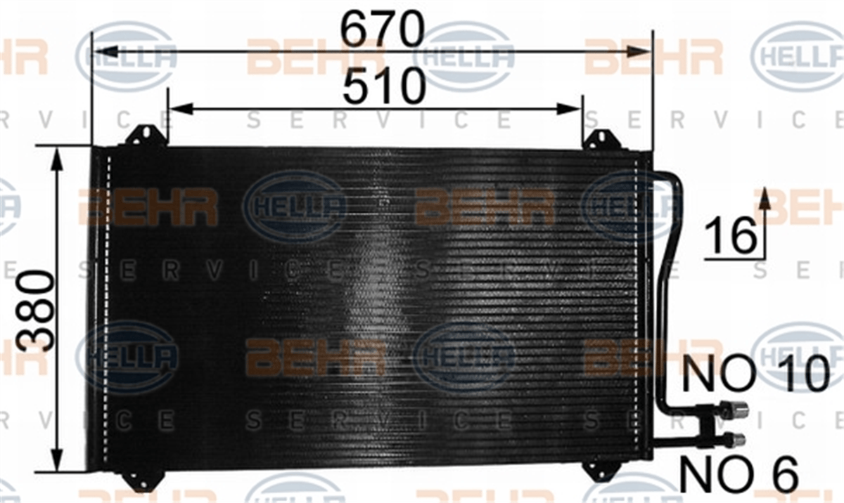 BEHR 000S - Klima Radyatörü - Mercedes Sprt.cdi