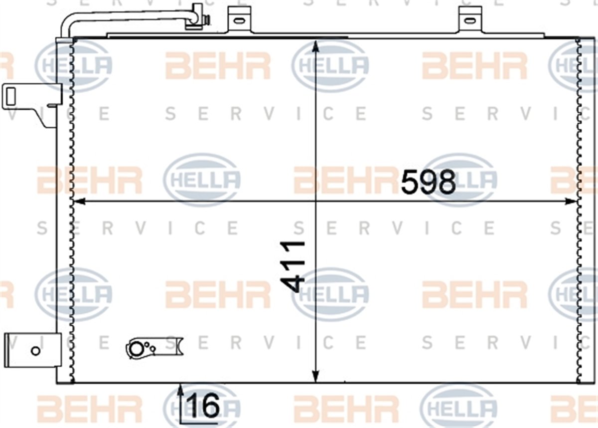 BEHR 000S - Klima Radyatörü - Mercedes W169-245
