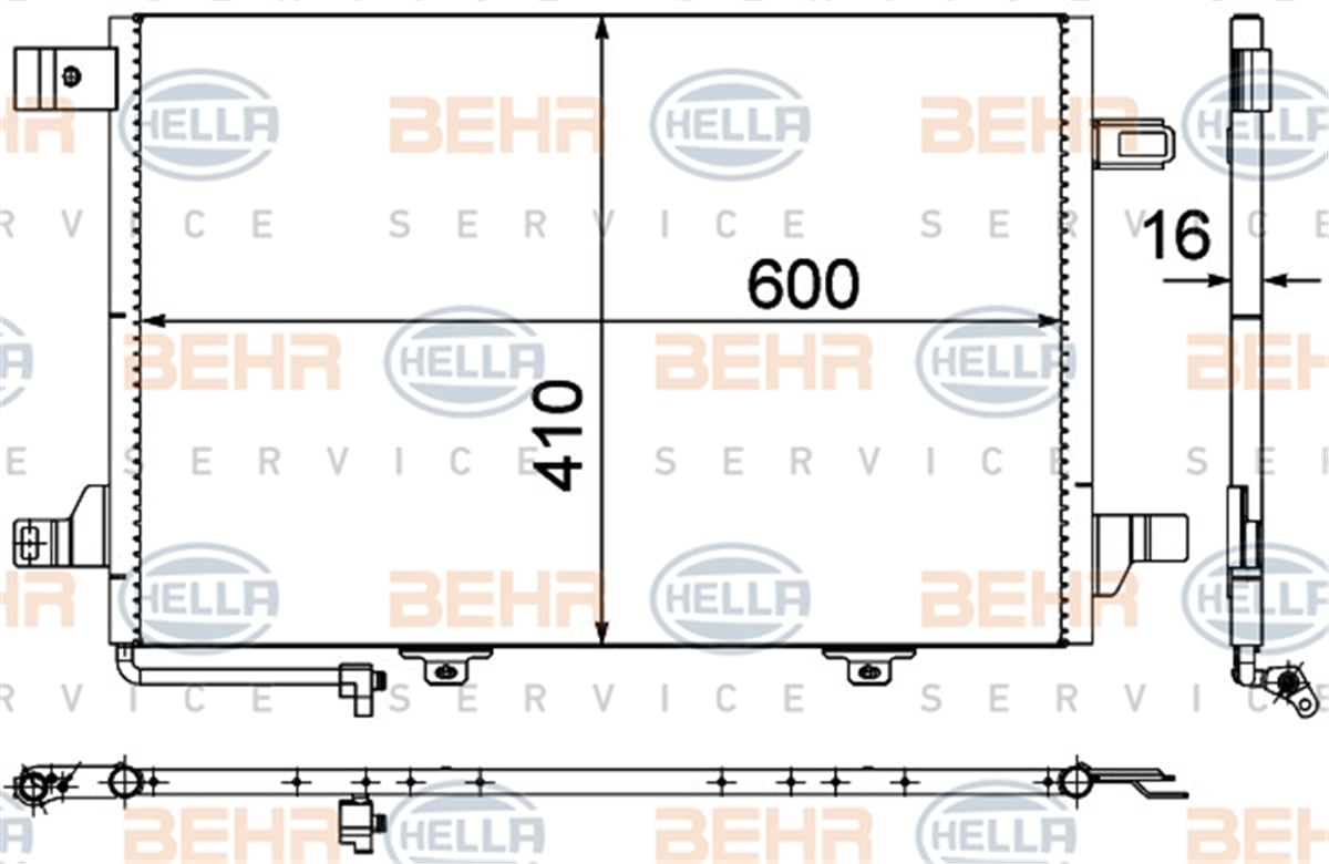 BEHR 000S - Klima Radyatörü - Mercedes W169-245