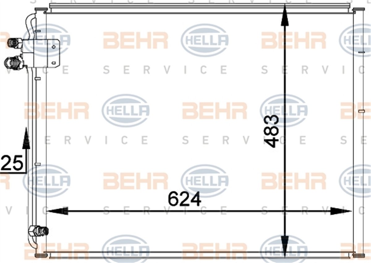 BEHR 000S - Klima Radyatörü - Mercedes W210