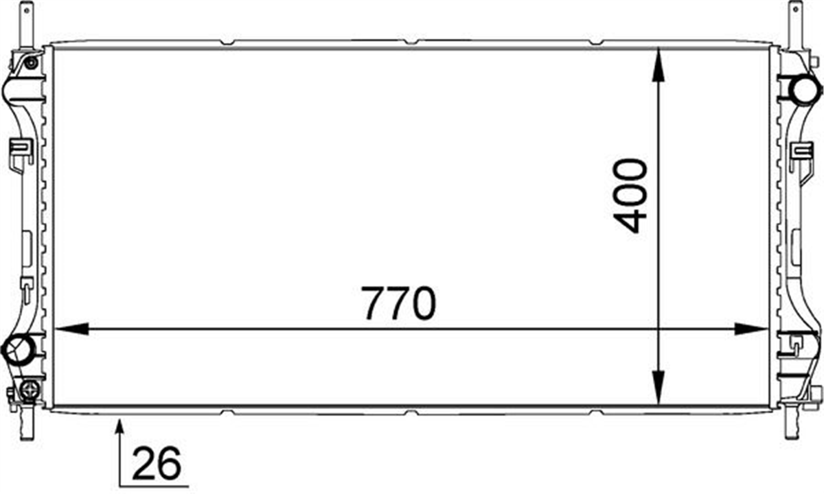 BEHR 000S - Su Radyatörü - Ford Transit V-184