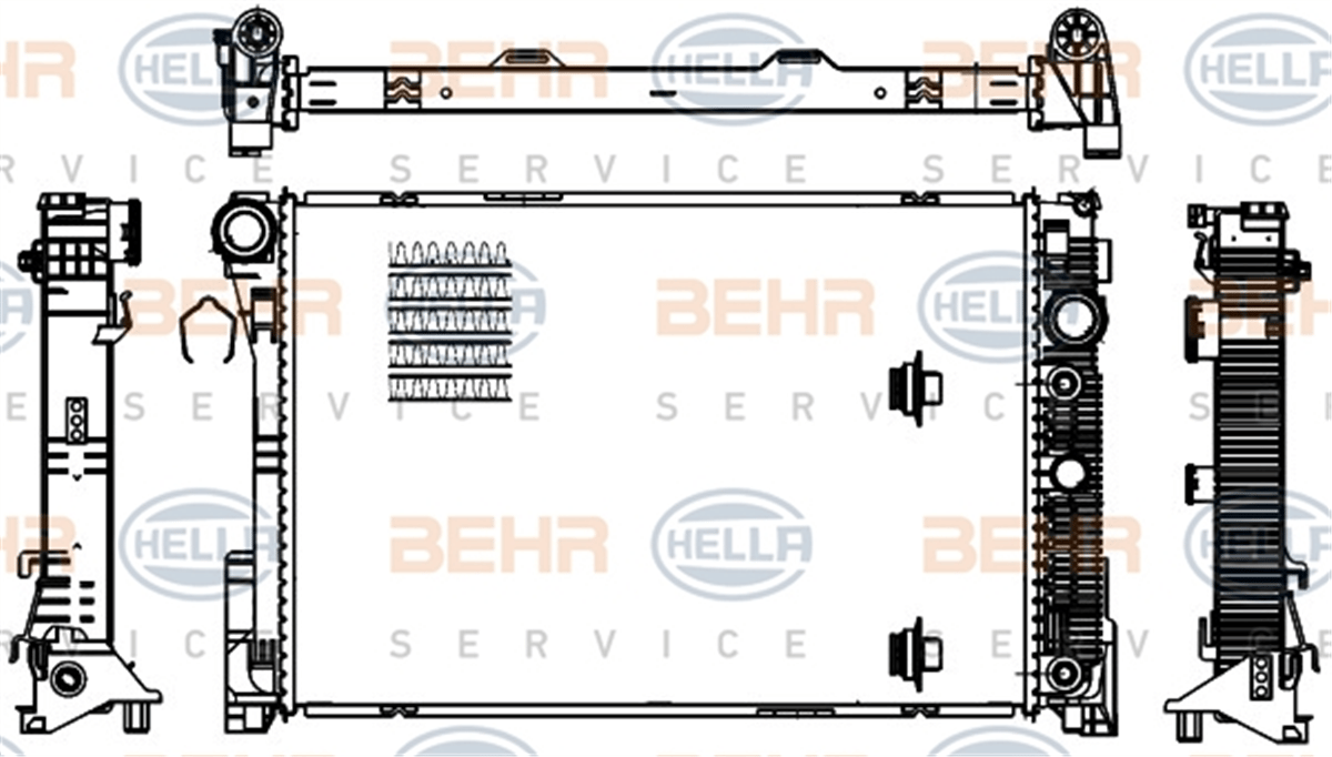 BEHR 000S - Su Radyatörü - Mercedes 204-212-207-glk X204