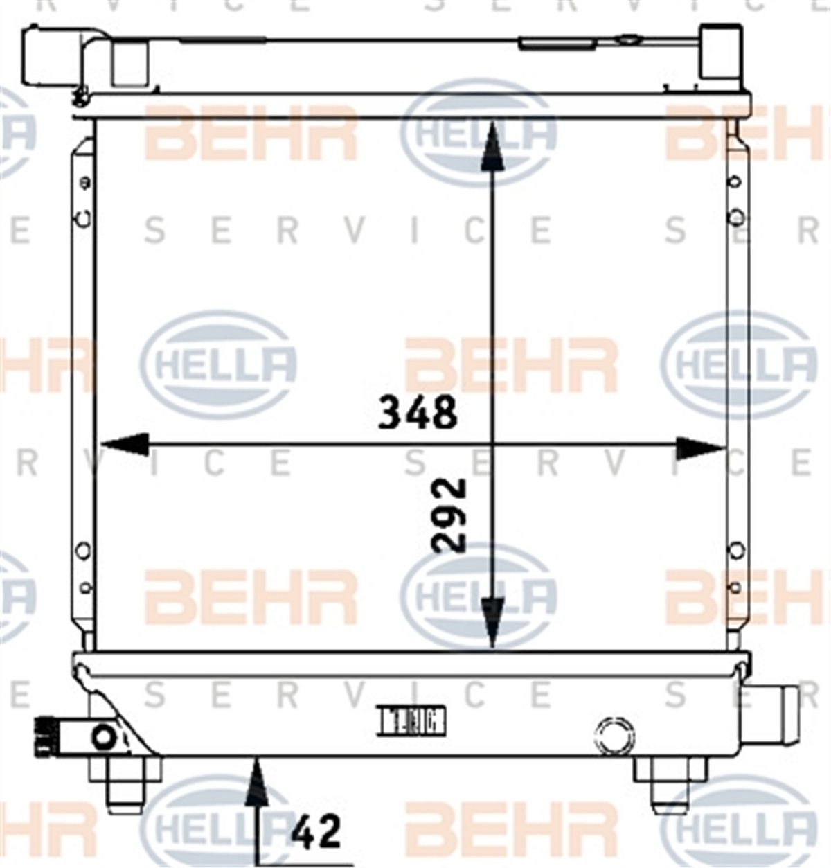 BEHR 000S - Su Radyatörü - Mercedes W124-201