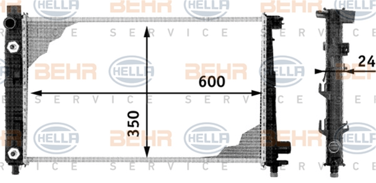 BEHR 000S - Su Radyatörü - Mercedes W168-414