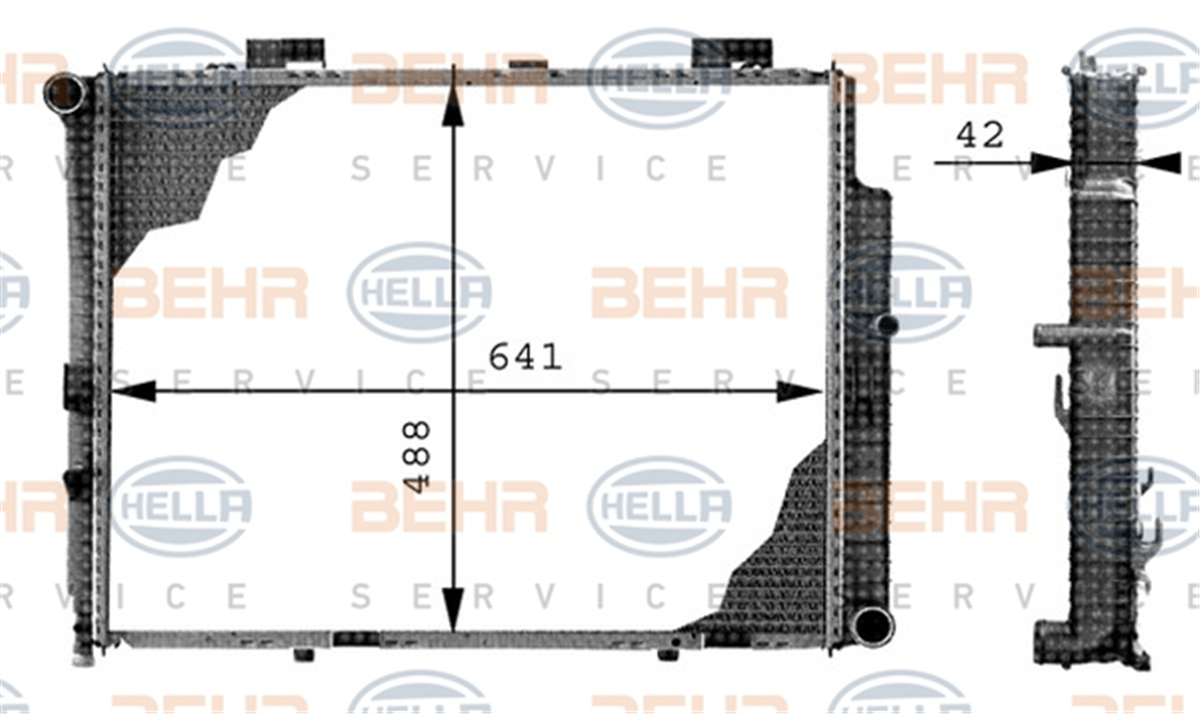 BEHR 000S - Su Radyatörü - Mercedes W210
