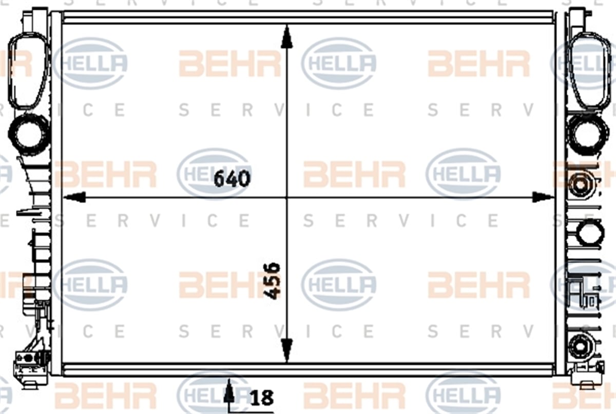 BEHR 000S - Su Radyatörü - Mercedes W211-219