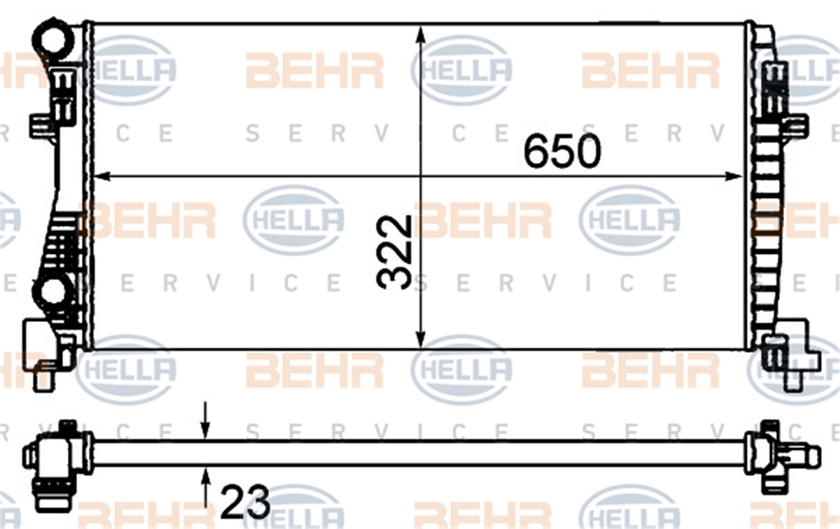 BEHR 000S - Su Radyatörü - Vw Golf7-a3-leon