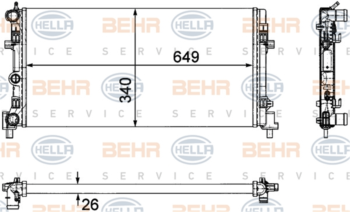 BEHR 000S - Su Radyatörü - Vw Polo-a1-ibiza-fabia