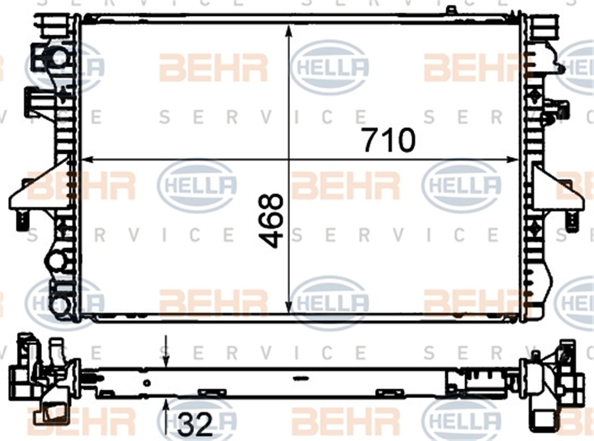 BEHR 000S - Su Radyatörü - Vw T5