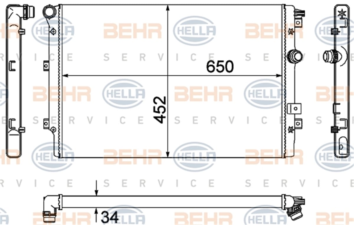BEHR 000S - Su Radyatörü - Vw Tiguan-sharan
