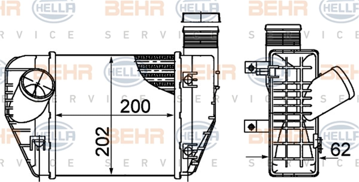 BEHR 000S - Turbo Radyatörü - Vw A6