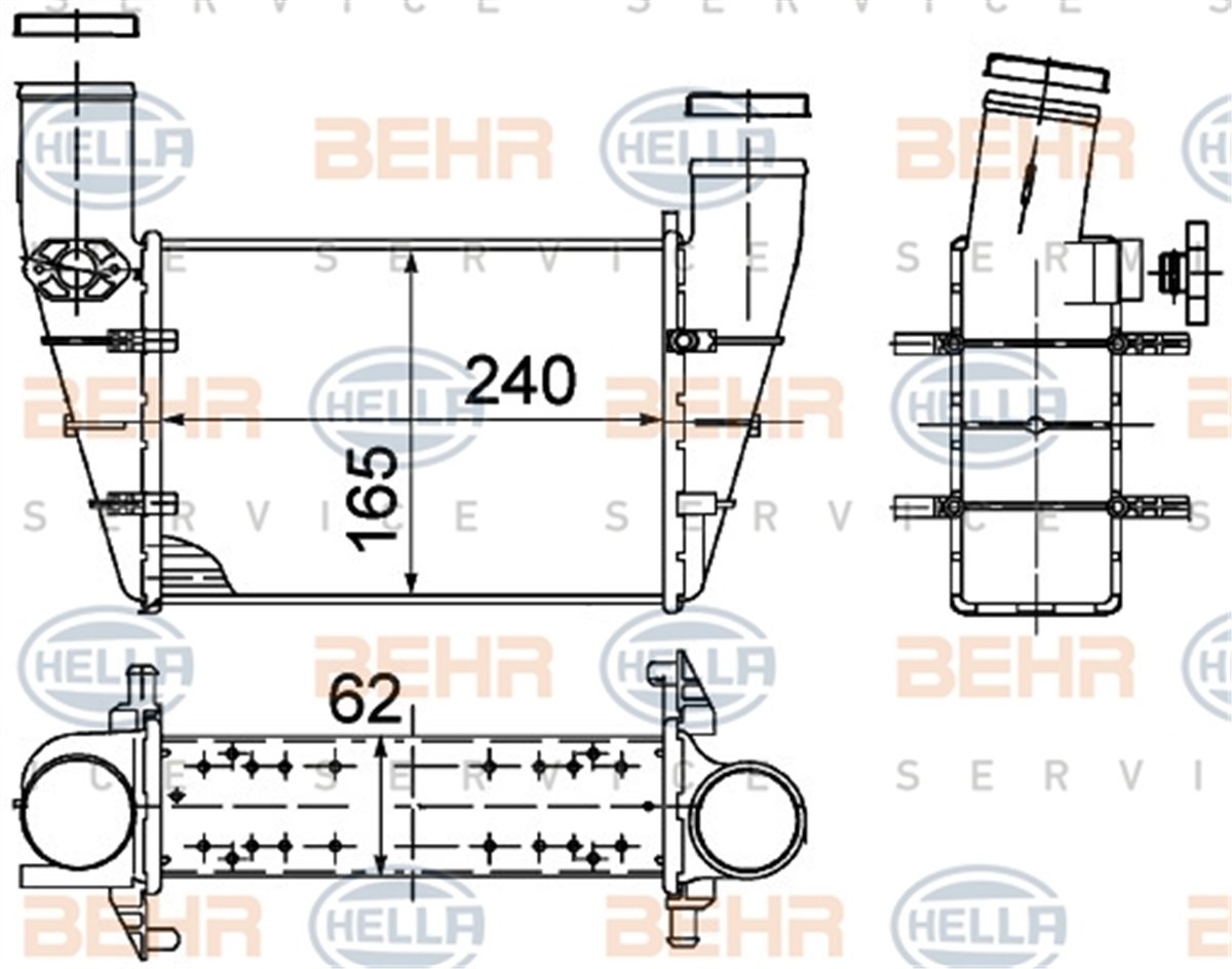 BEHR 000S - Turbo Radyatörü - Vw Passat-a4-a6