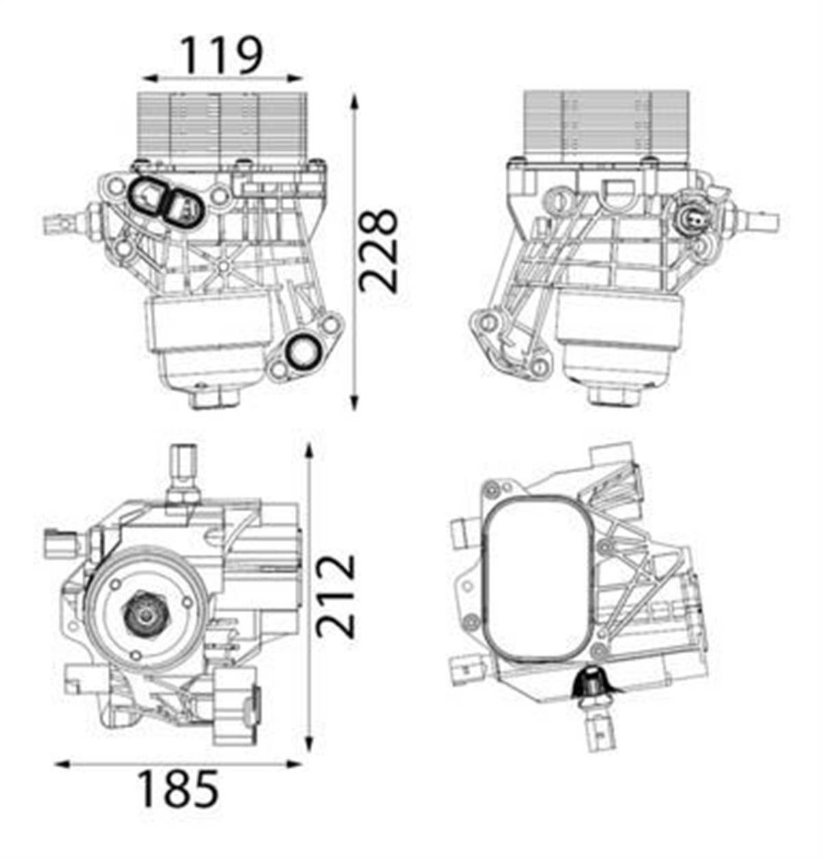 BEHR 000S - Yag Filtre Kütügü - Vw Golf7-passat-caddy-tiguan-a3-leon-octavia