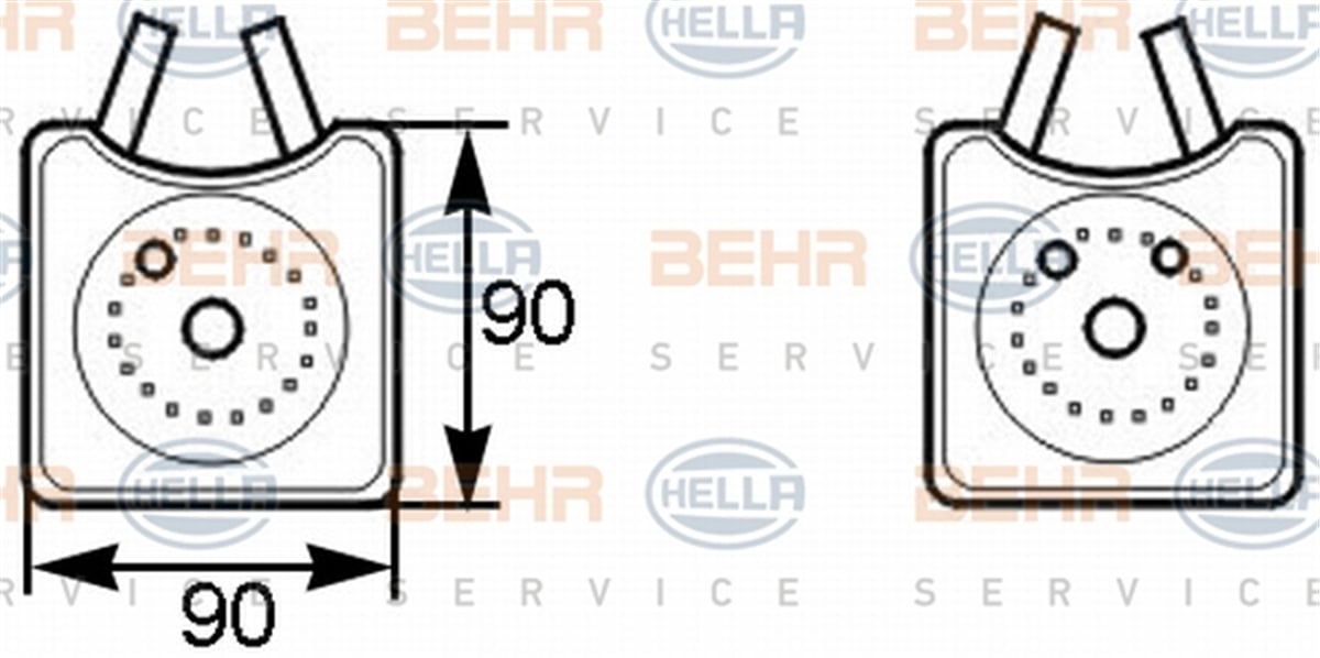 BEHR 000S - Yag Sogutucusu - Vw Golf4-bora-a3-toledo