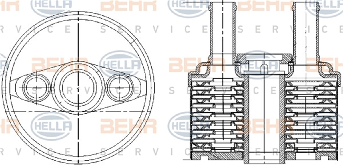 BEHR 000S - Yag Sogutucusu - Vw Golf5-golf6-golf7-passat