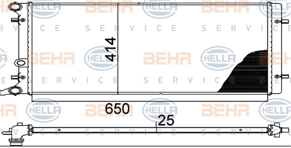 BEHR 001S - Su Radyatörü - Vw Golf4-bora-a3-toledo-octavia
