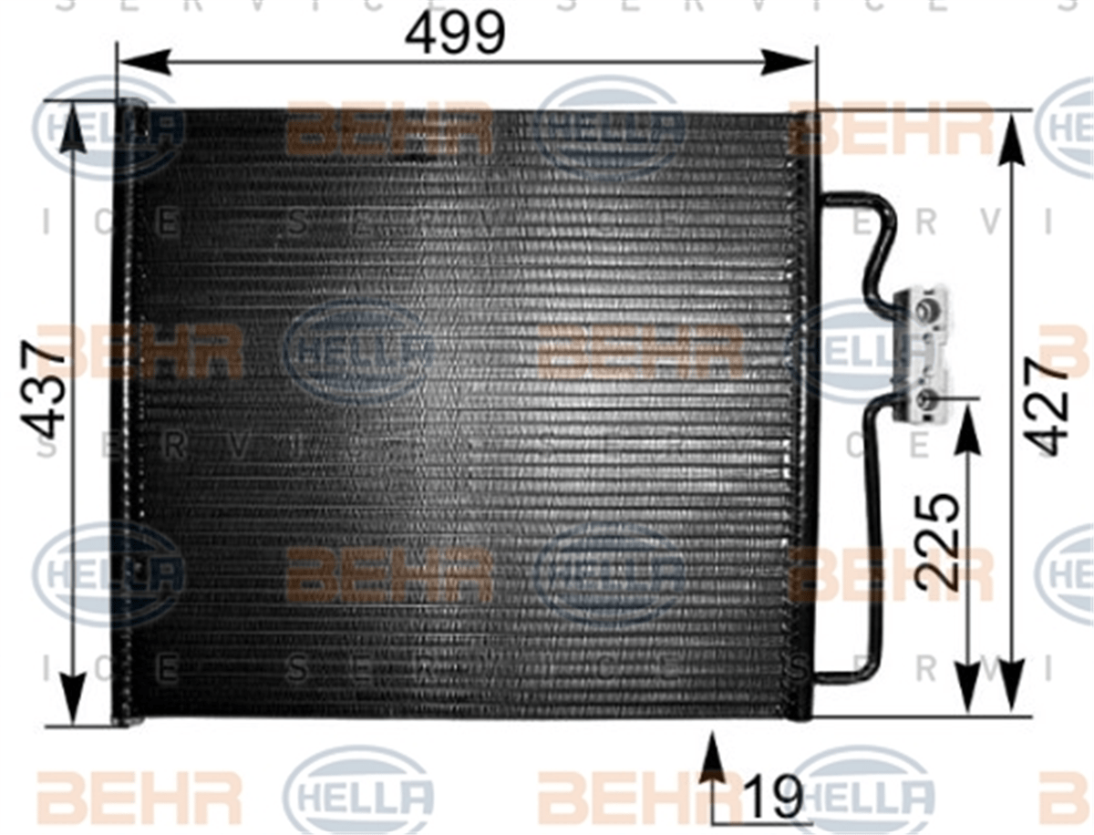 BEHR 038-811 - Klima Radyatörü - Bmw E38