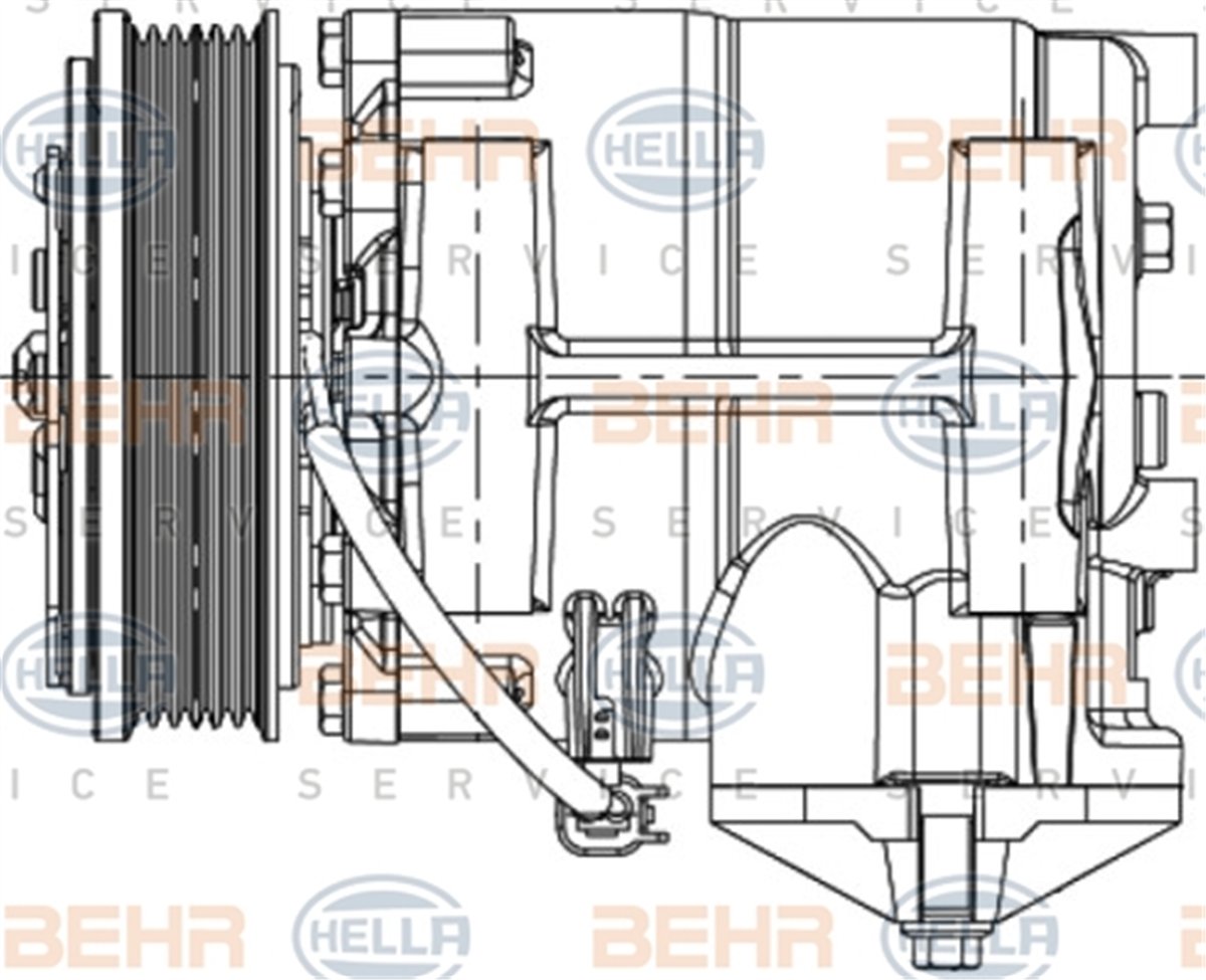 BEHR 334-341 - Klima Kompresörü - Ford Fiesta