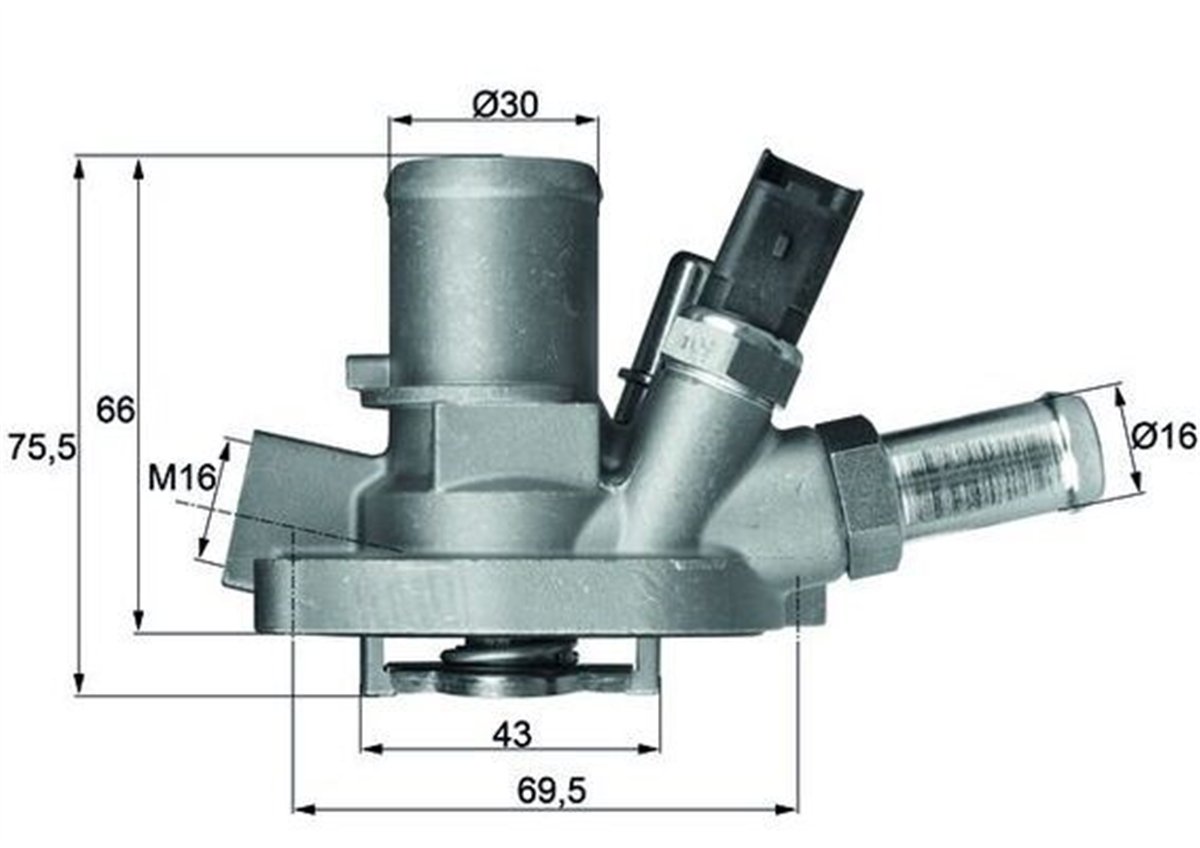 BEHR-T TI14780 - Termostat - Fiat G.punto-linea-bravo Ii-alfa Romeo Mito