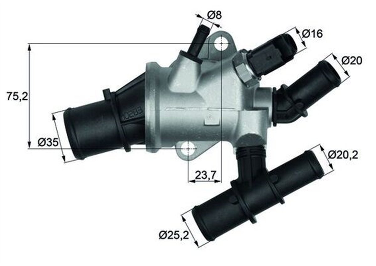 BEHR-T TI16288 - Termostat - Fiat Bravo-marea-alfa 156
