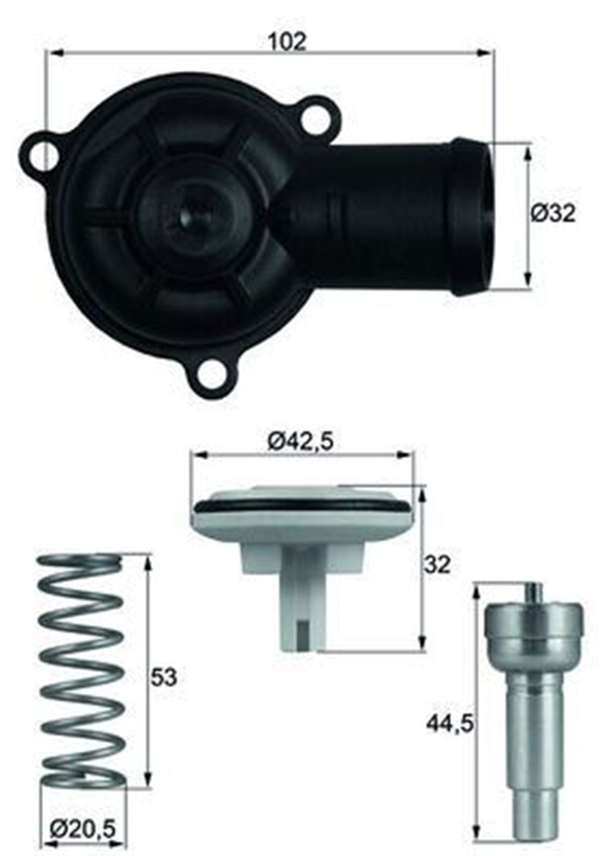 BEHR-T TI22087D - Termostat - Vw Golf5-golf6-jetta-passat