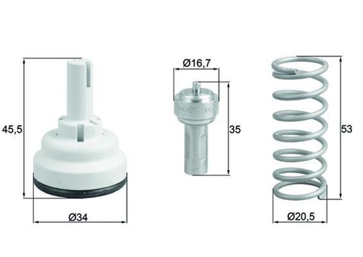 BEHR-T TX18287D - Termostat - Vw Golf5-jetta-passat