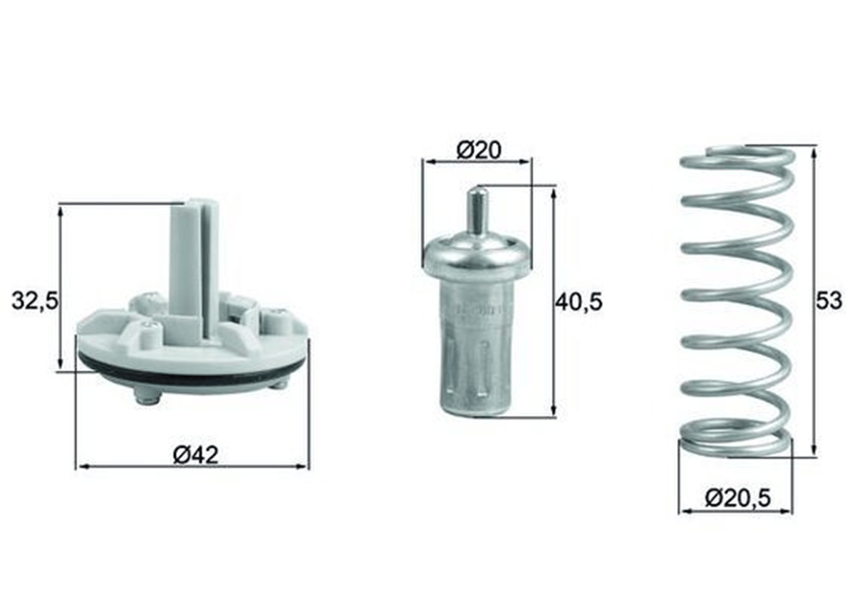 BEHR-T TX18380D - Termostat - Vw Golf5-jetta-passat
