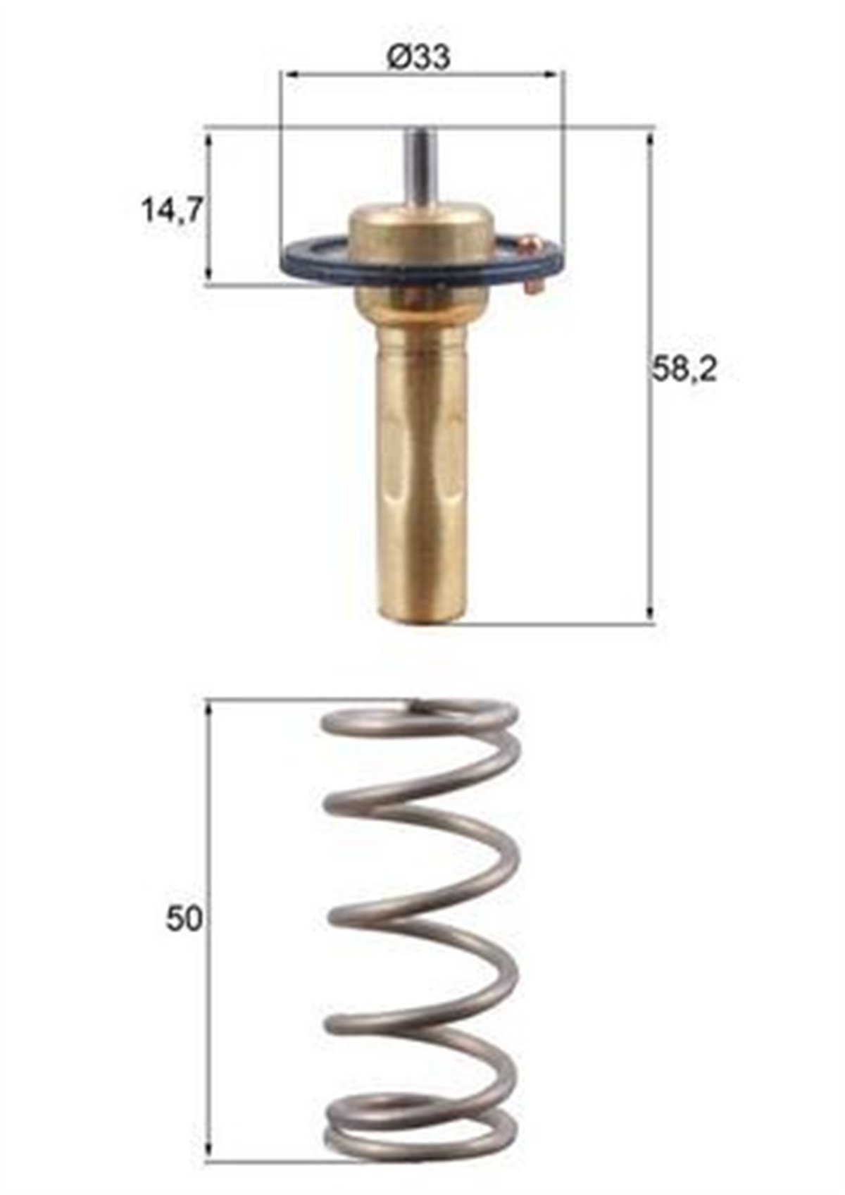 BEHR-T TX26589D - Termostat - Ford Focus