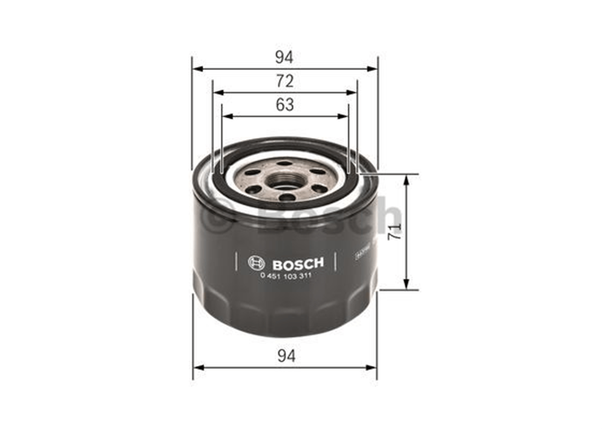 BOSCH 0451103311 - Yag Filtresi - Japon Accord (cf, Ch) Euro