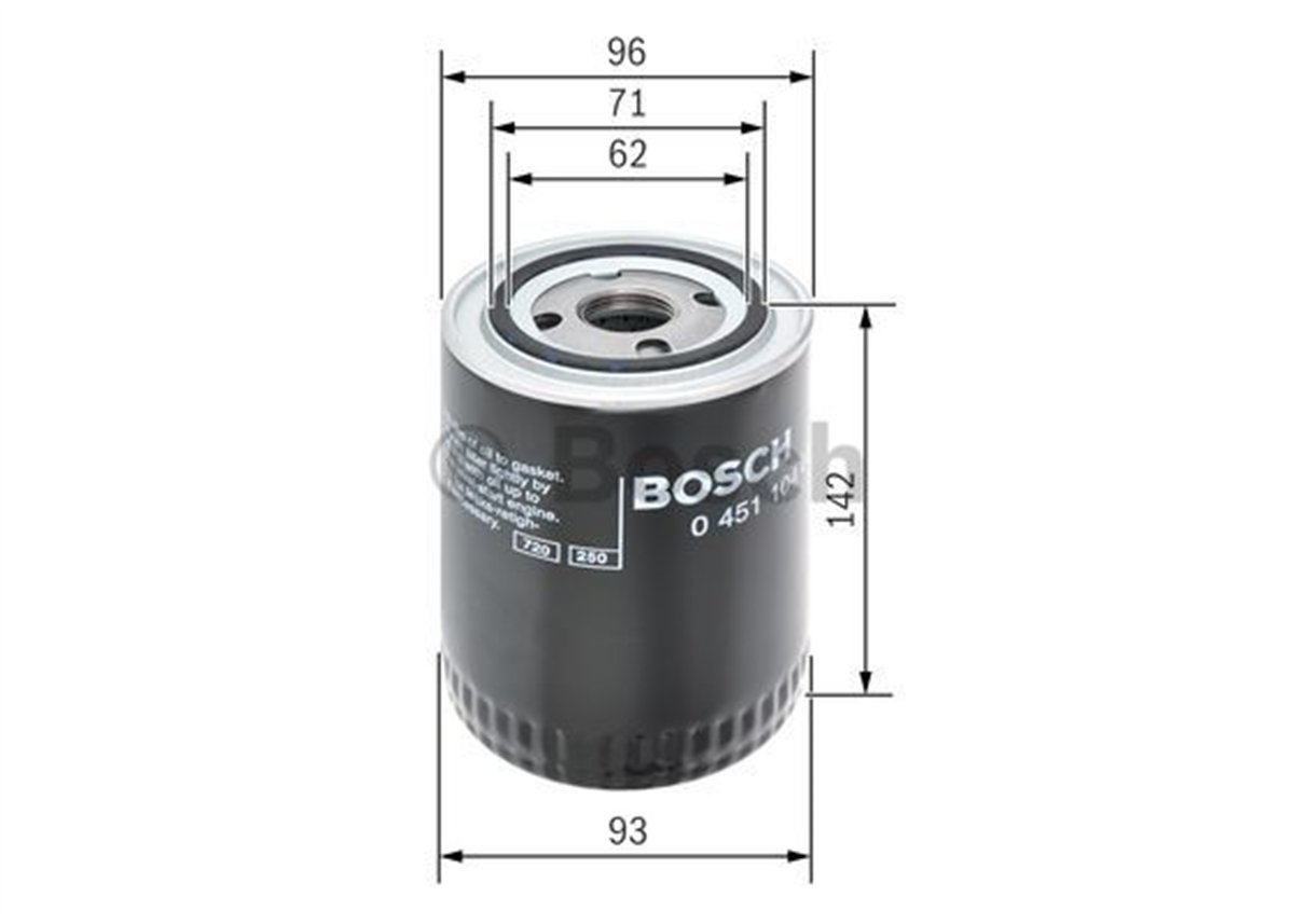 BOSCH 0451104066 - Yag Filtresi - Vw 911 Carrera