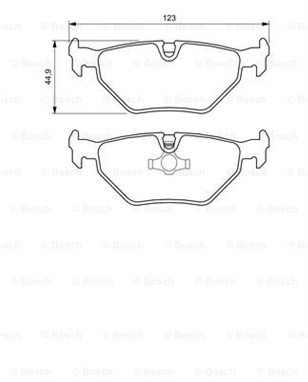 BOSCH 0986424667 - Fren Balatasi Arka - Bmw E36-e46