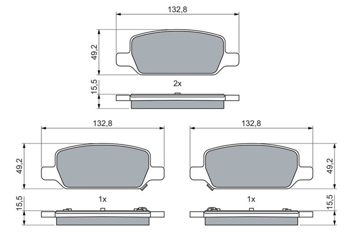 BOSCH 0986460086 - Fren Balatasi Arka - Ev Tesla Model Y-model 3