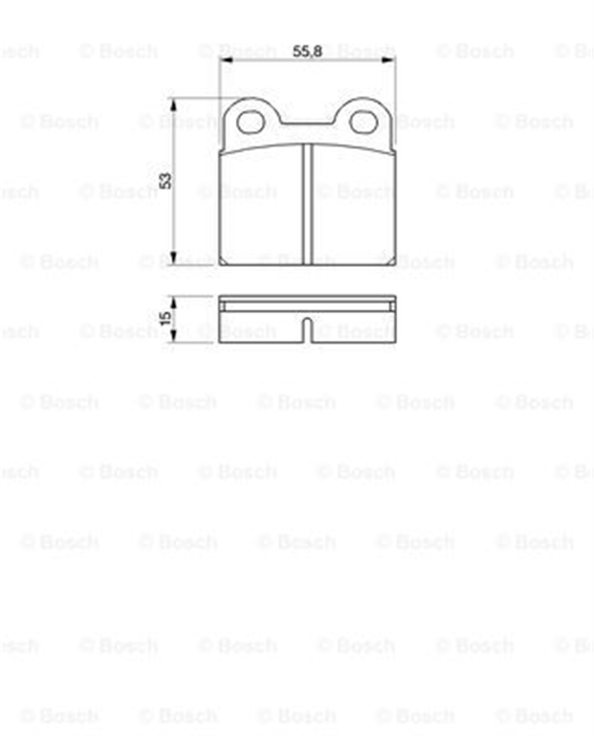 BOSCH 0986460101 - Fren Balatasi Ön - Vw Kaefer