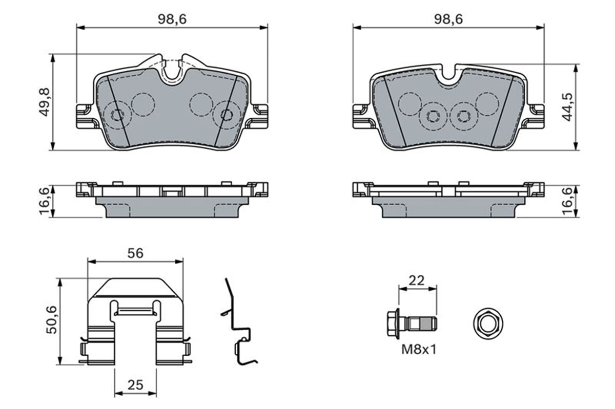 BOSCH 0986460145 - Fren Balatasi Arka - Bmw G20-g21-g28