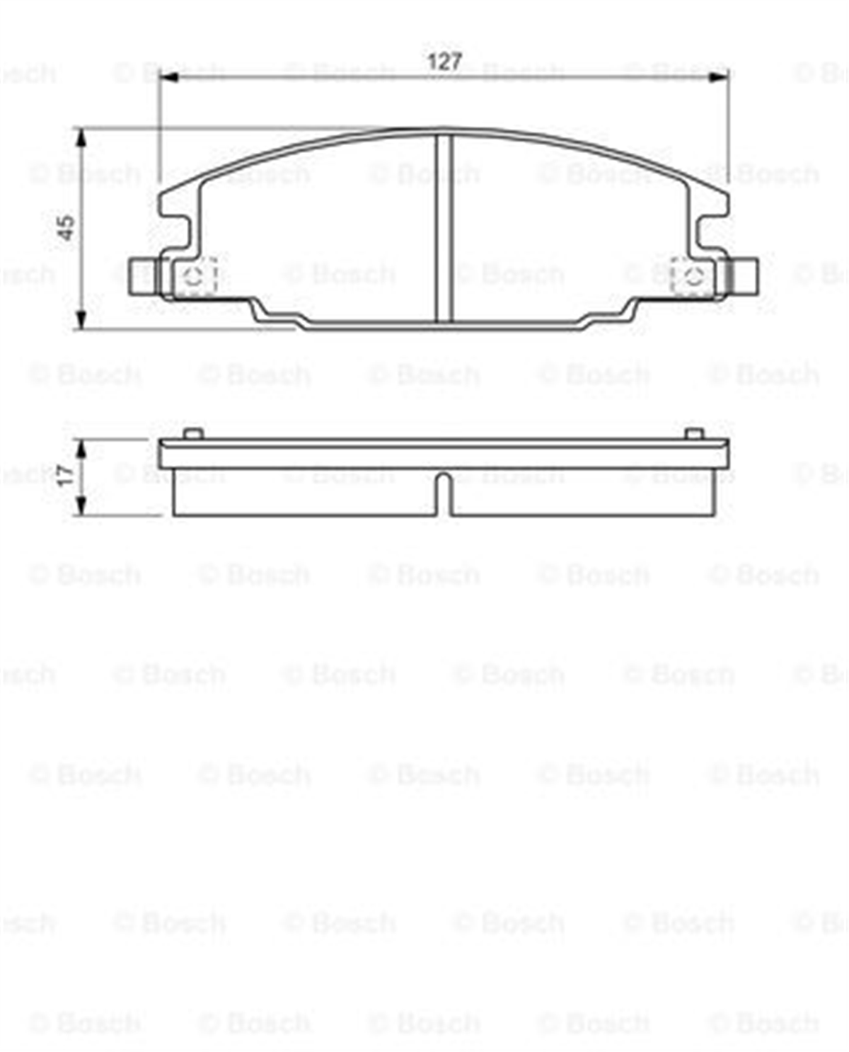 BOSCH 0986460960 - Fren Balatasi Ön - Opel Frontera A