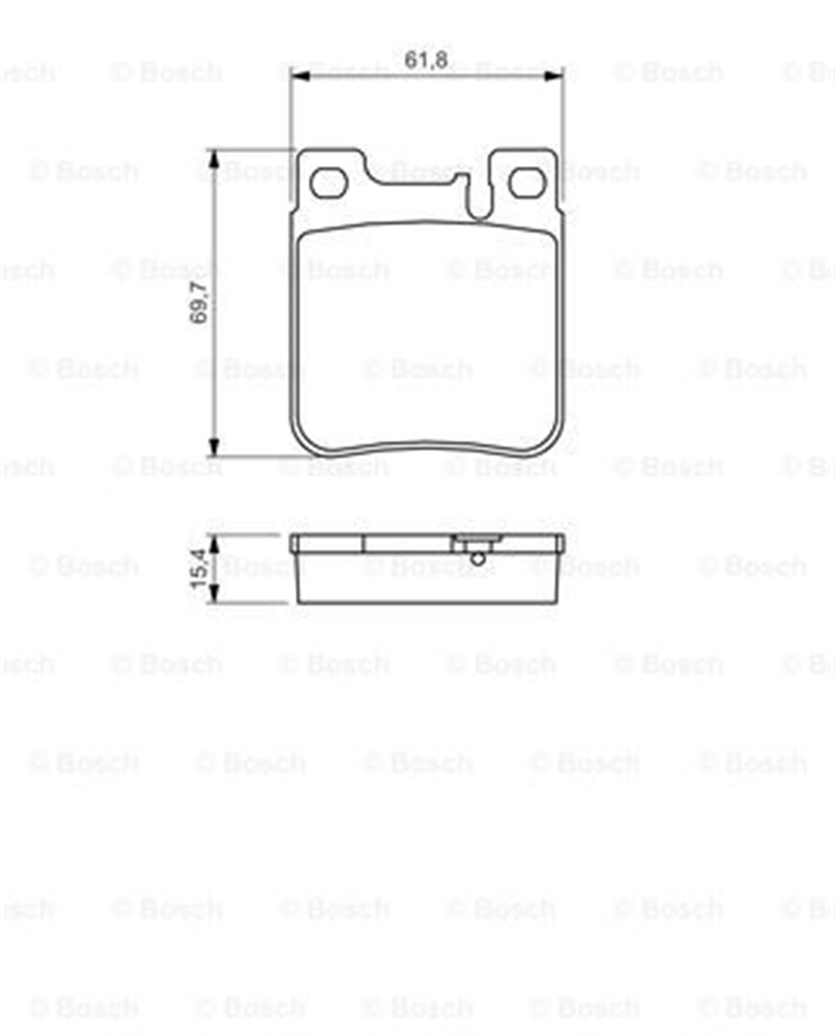 BOSCH 0986460965 - Fren Balatasi - Mercedes 