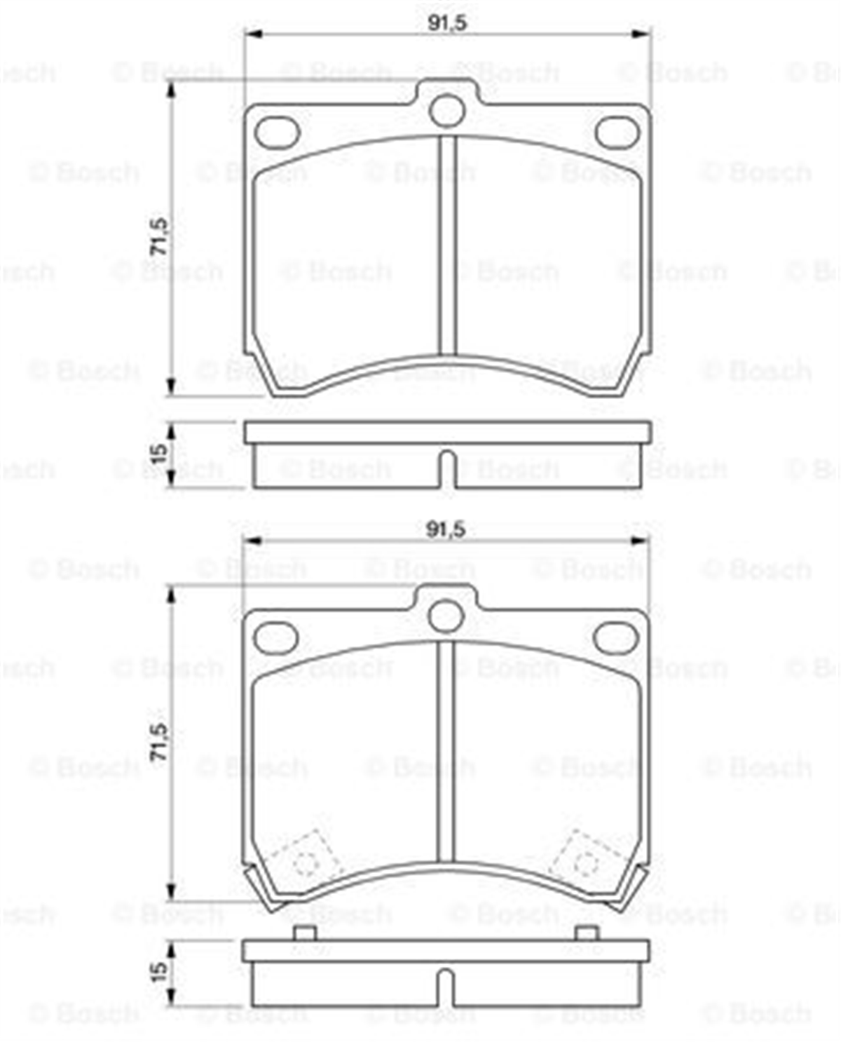 BOSCH 0986460974 - Fren Balatasi Ön - Japon 323 (ba)